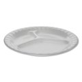 Pct 9 in. Laminated Foam Dinnerware 3-Compartment Plate, White 0TK100110000